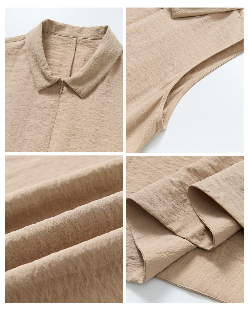New Loose-Fit Sleeveless Silk Dress